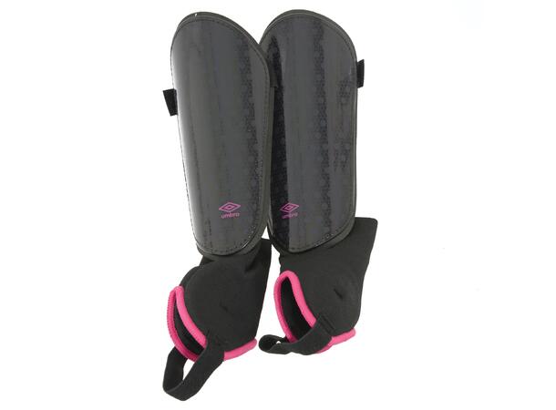 UMBRO Neo Shield W/Sock Sort/Rosa L Leggskinn med ankelsokk